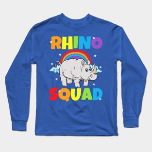 Rhino Squad Rhinoceros Long Sleeve T-Shirt
